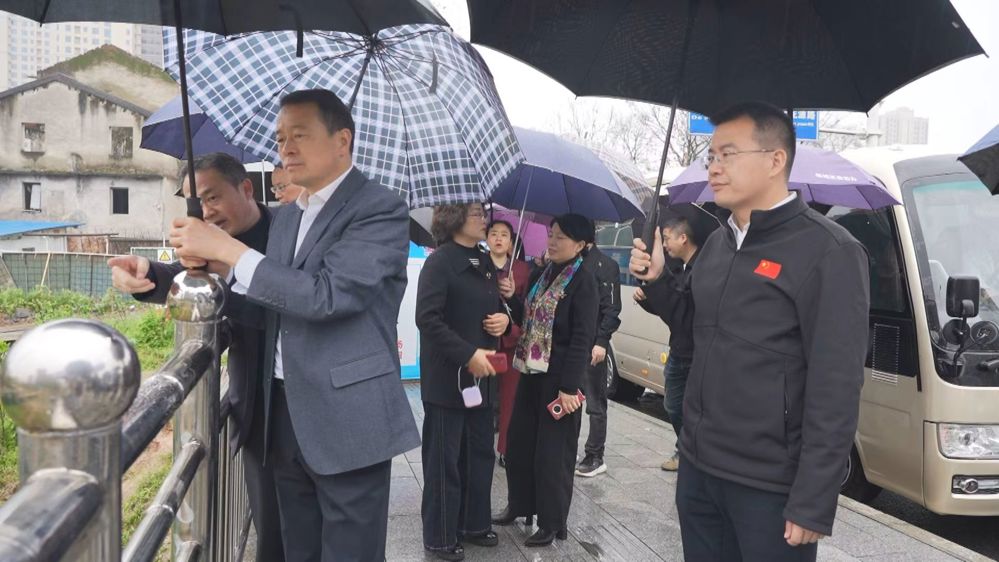 鼎城区政协主席会议专题视察江南城区水环境治理工作